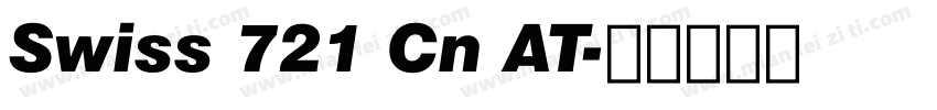 Swiss 721 Cn AT字体转换